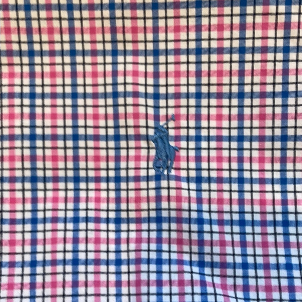Ralph Lauren Pink and Blue Plaid Shirt